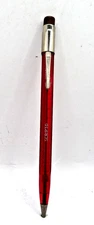 Scripto Vintage Transparent Red  l.l mm Pencil-Used-free tin of lead-working