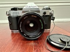 Canon AE-1 Program Camera 35mm With Sears Multicoated Lens - For Parts/Repair