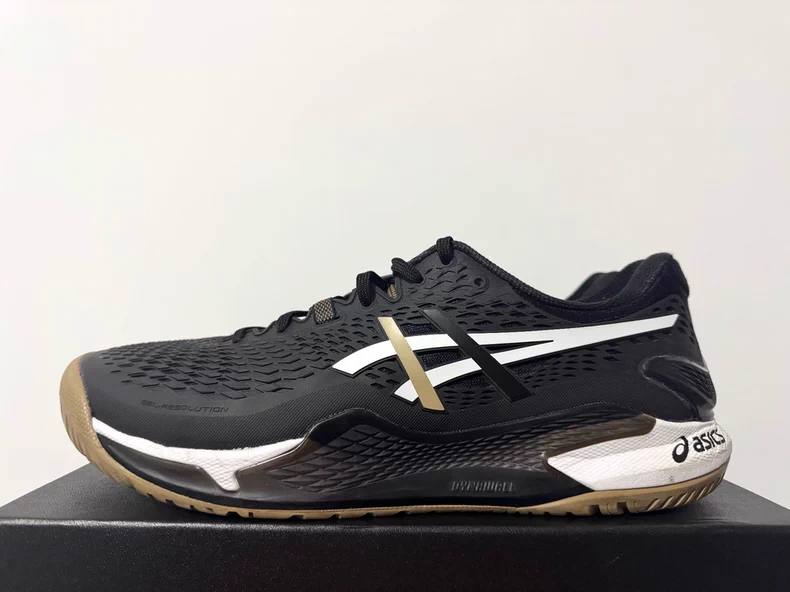 ASICS Gel Resolution 9 'black gold' Men's shoes 1041A453-001 | eBay