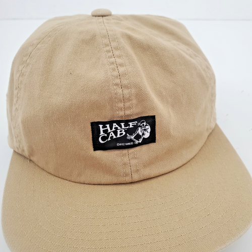 Vans Half Cab Beige Skate Hat Fits All Baseball Adjustable Cap low crown profile - Picture 3 of 9