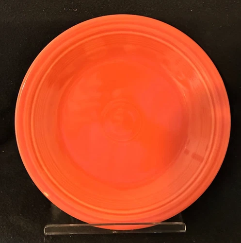 FIESTAWARE BY HOMER LAUGHLIN "FLAMINGO" (RARE) 10.5" DINNER PLATE (SEE PHOTOS)