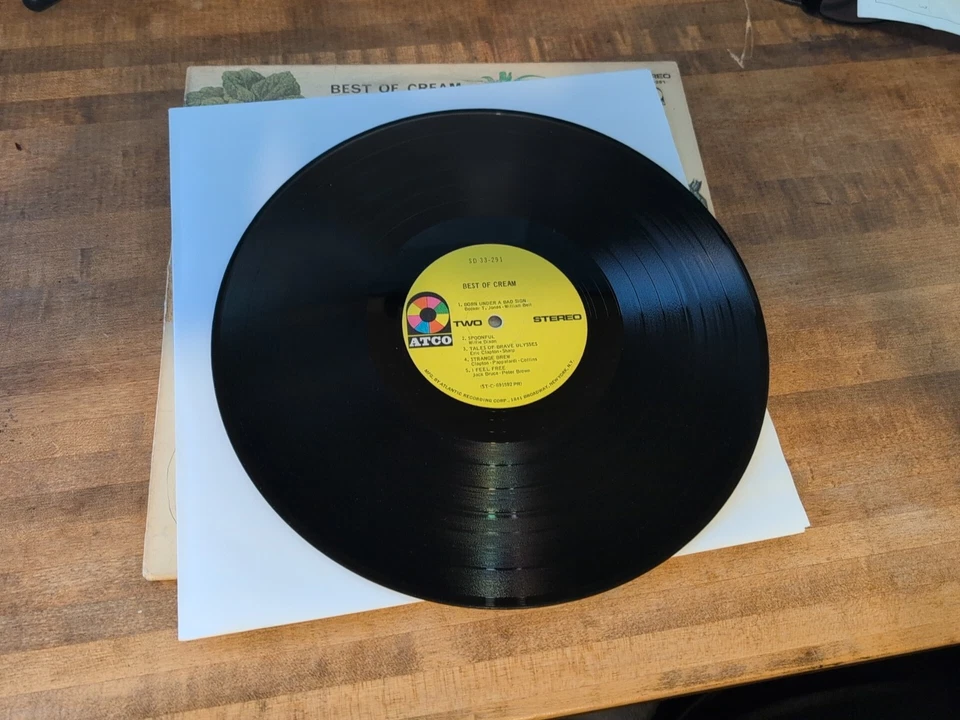 Best Of Cream Eric Claptop Original Vinyl Record LP Album SD 33-291 1969 - Image 4 of 4
