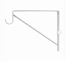 Everbilt White Heavy-Duty Steel Shelf Bracket and Rod Support Closet Décor