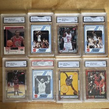 Michael Jordan Gem MT 10 Card Lot Fleer Upper Deck Collegiate Bulls Tar Heels