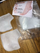 Silicone Heel Cups, Gel Heel Pads for Women  Men, Cracked Footbed 2 Pair