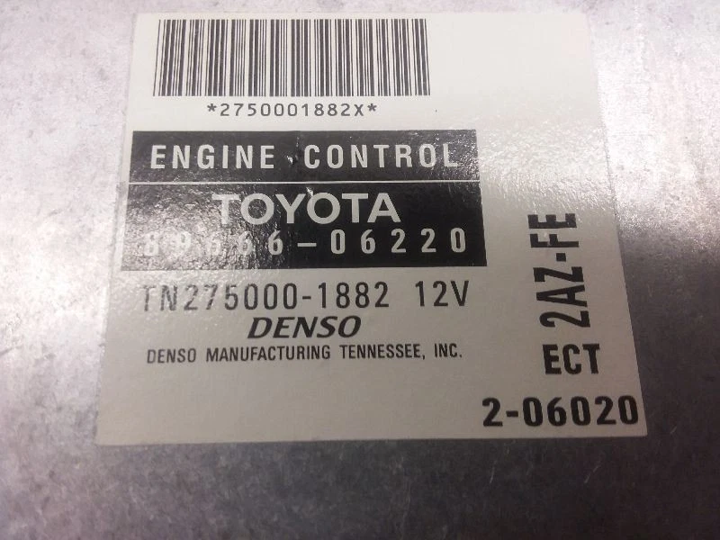 Электронный модуль управления 2002 Toyota Camry ECM 89666-0620 - Изображение 4 из 4