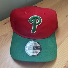 New Era Philadelphia Phillies Cap Adjustable Red Green Holiday Two-Tone One Size