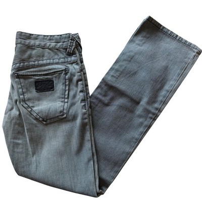 Stitch's Jeans Mens 30 Grey Boracho Authentic Black Label Denim Slim Straight