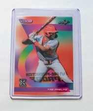 🔥Tre Phelps -2024 Leaf Vivid 1/1 Pre Production Proof Orange Clear