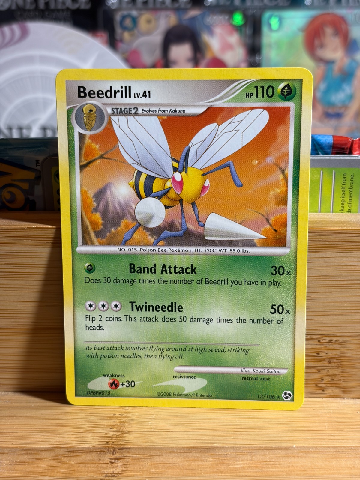 BEEDRILL 13/106 D&P Great Encounters Vintage Regular Pokemon TCG Lightly Played