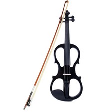 Electric Violin, 4/4 Silent Electric Violin Kit for Beginners Adults Teens Solid