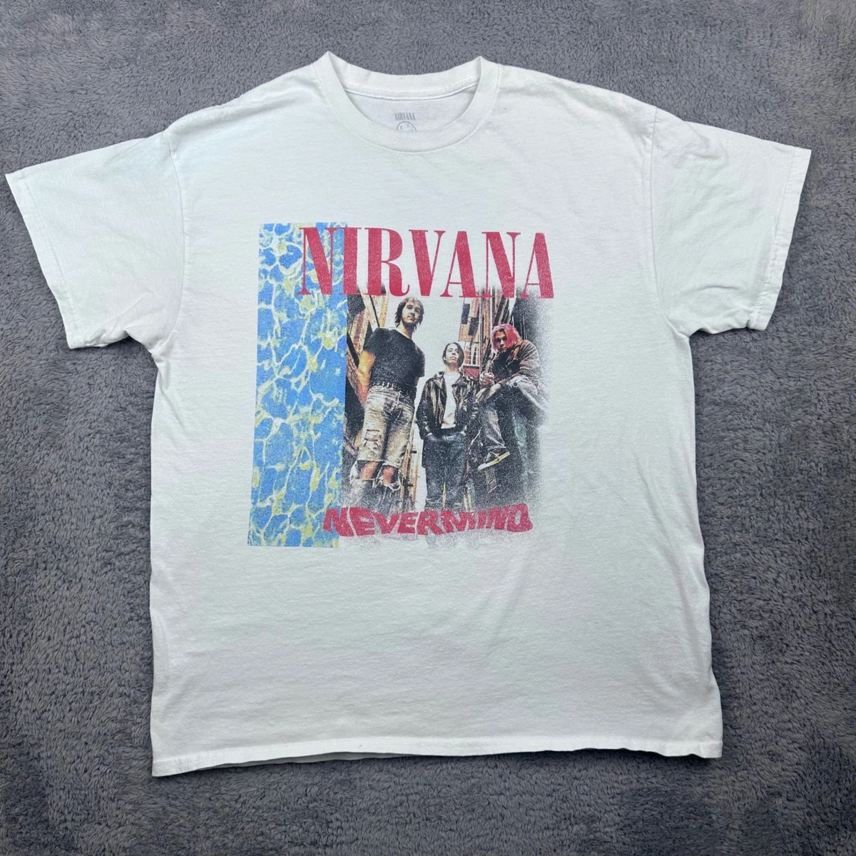 Nirvana Size L White Shirts for Men for sale | eBay