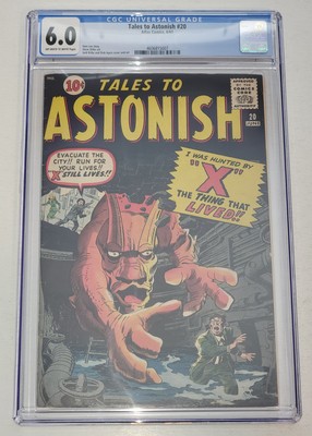 TALES to ASTONISH #20 CGC 6.0 ''X Still Lives'' Atlas 1961 Jack Kirby, Steve Ditko