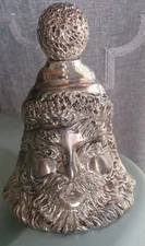 Silver Bell by Reed & Barton Silverplate Santa Claus Dinner Bell Italy