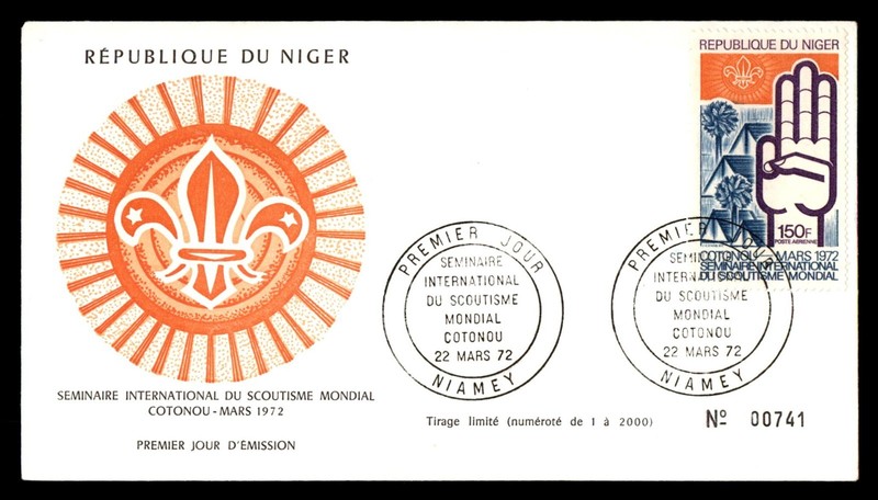 Mayfairstamps Niger FDC 1972 world scouting international seminar First Day Cove