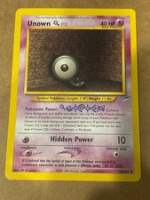 Unown [Q] 59/105 Neo Destiny Pokemon Card WOTC on eBay