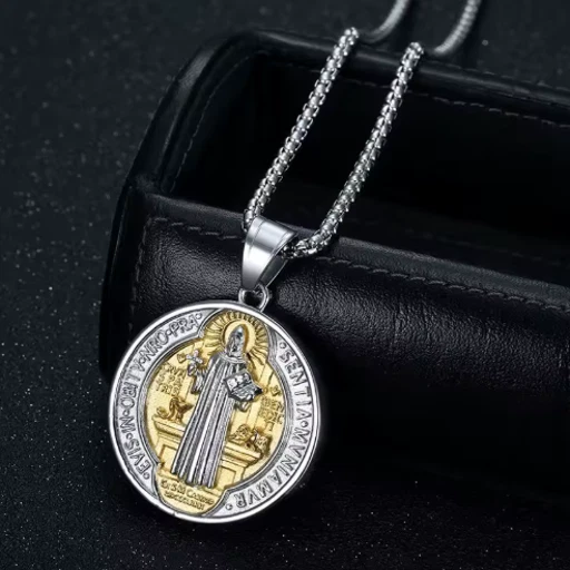 St. Benedict Medal Necklace  (Blessed by Priest) - Image 2 of 4