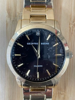 Geoffrey Beane Quartz Watch #GBA0003GD Includes Box  In Working Order