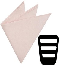 Pocket Square for Men, Cotton and Linen Blended, Pocket Square 72 Blush Pink