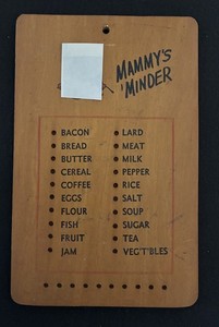 Shopping Reminder Wood Wall Plaque Grocery Reminder