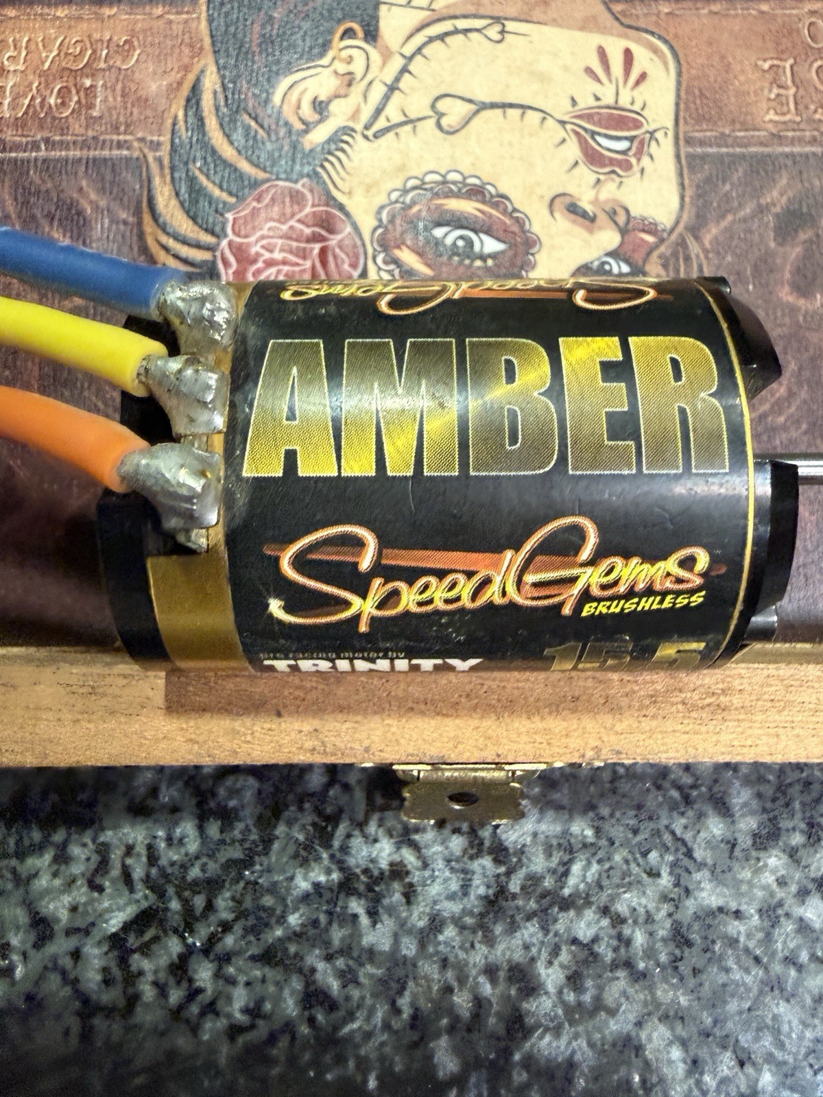 Rare Trinity Amber Speed Gems BRUSHLESS Motor!! Tested ! Works !! 15.5T ...