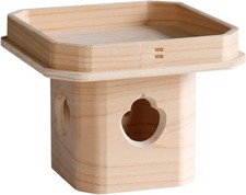 Japanese Shinto Shrine Hinoki Sanpo Sanbo Offering table God tool Kamidana H6.4"