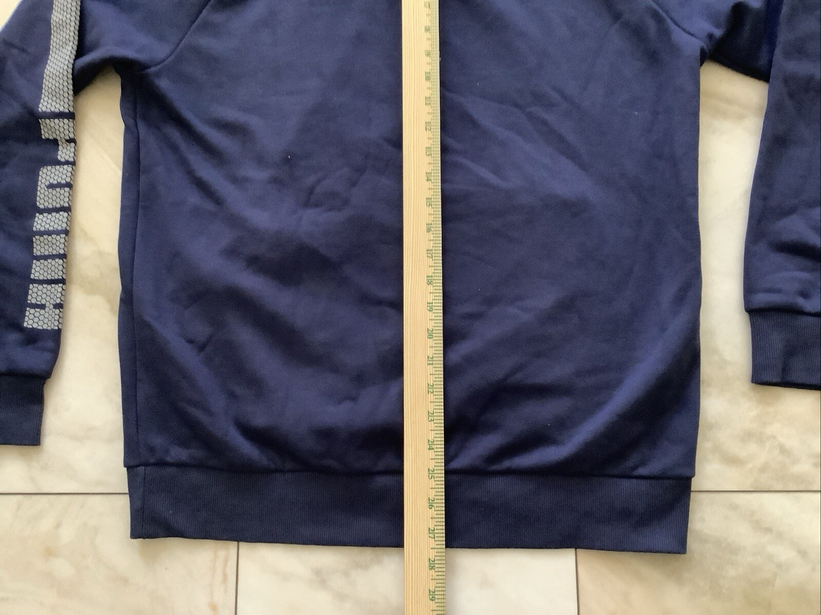 Puma Men’s Navy Evo Core Hoodie Large Kangaroo Pockets Water repellent MSRP: $70 image 6
