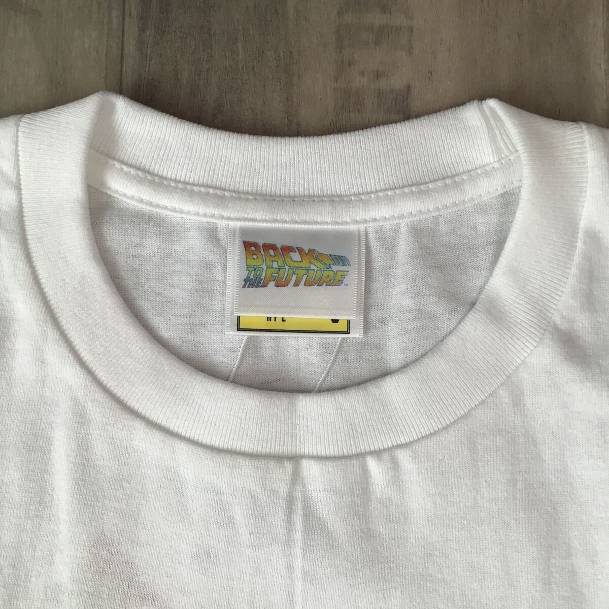 BAPE × Back to the Future DeLorean Milo T-shirt White A Bathing