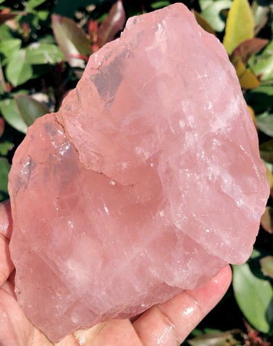 Cuarzo rosa con piedras preciosas en bruto de 860 g de gran tamaño natural coleccionables ia8257 - Imagen 6 de 12