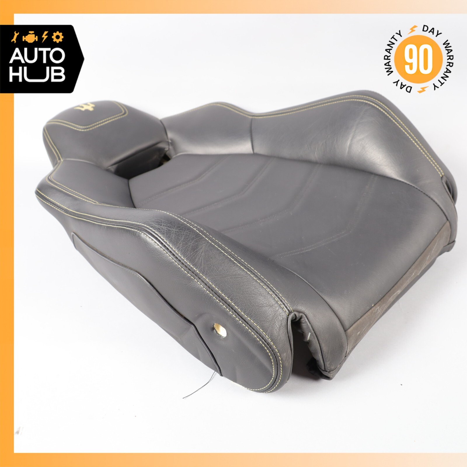 13-18 Maserati GranTurismo S M145 Front Right Top Upper Seat Cushion Black OEM