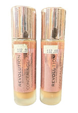 Lot of 2 Make up Revolution Conceal  Define Full Coverage Foundation