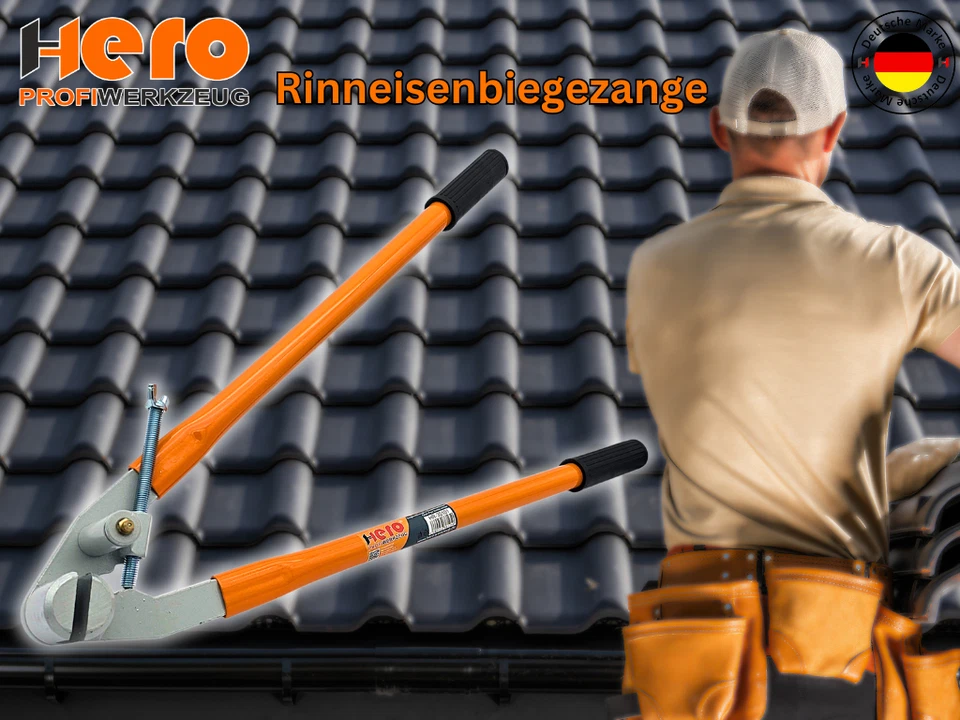 Rinneisenbiegezange Abbiegezange Rinneisenbieger Rinneisen Biegezange HERO - Bild 2 von 4