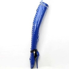 Lady Custom-made Over Knee High Ballet Boots Stilettos High Heel Lace Up Club