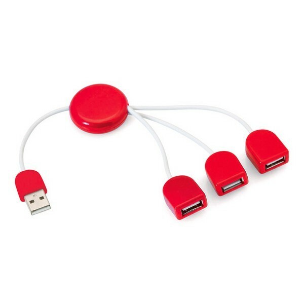 HUB USB 3 ports vert compact pour triple connexion simultanée