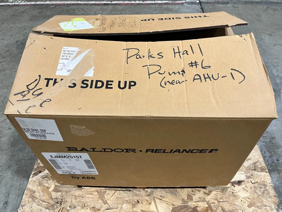 New Baldor EJMM2515T 20HP Electric Motor 230/460V 60Hz 3Ph 1765RPM 256JM OPSB - Image 3 of 4