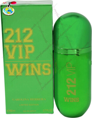 212 Vip Wins by Carolina Herrera (Limited Edt) Edp 2.7 oz 80 ml Spray New In Box