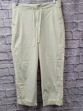 NWT GAP Easy Straight Pull On Pants KHAKI BEIGE Elastic Waist Drawstring Sz 12