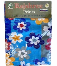 Vintage Polka Dot Daisy Double Full Cotton Bed Sheet Pillow Covers 1970s 80s
