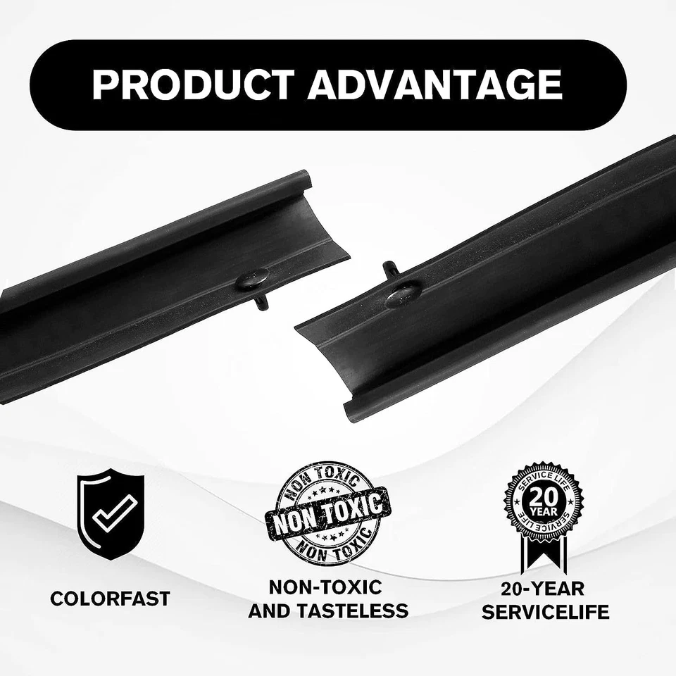 Juego de 4 juntas de goma negras para puerta inferior Ford Excursion 2000-2005 Foto 4 de 4