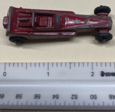 Vintage Tootsietoy WEDGE DRAGSTER Red Color 1:87 Scale Diecast Metal Made In USA