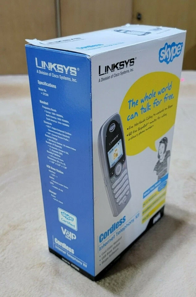 LINKSYS SKYPE CORDLESS INTERNET TELEPHONY KIT - Image 3 of 4