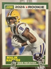 2024 Panini Score 1989 Retro Rookie Malik Nabers RC #5