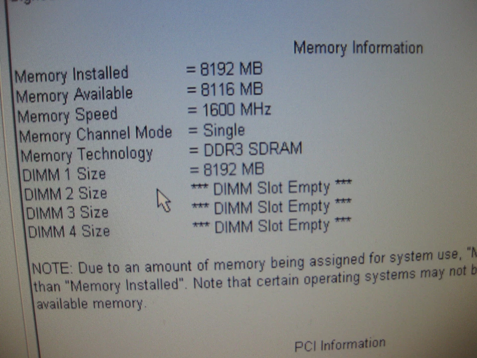 MT16JTF1G64AZ-1G6E1 Micron Crucial 8GB 2Rx8 PC3-12800U RAM Memory desktop Tested - Image 4 of 4