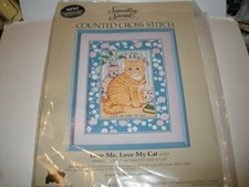 NEW Something special counted cross stitch kit love me love my cat