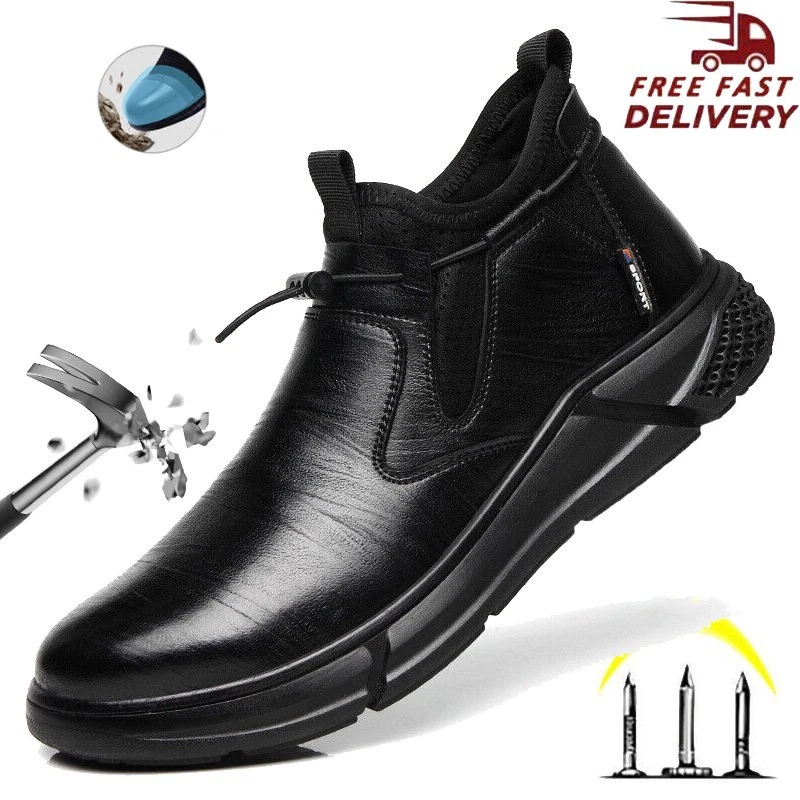 Steel Toe Safety Shoes for Men Work Sneakers Puncture Proof Waterproof boots
