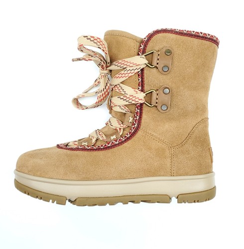 UGG Clásico Clima Senderista Hi Mujer Impermeable Gamuza Invierno Bota Castaño Talla 6 - Imagen 15 de 17