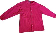 VTG RALPH LAUREN POLO Red Long Sleeve Button up Style Shirt Men Size XXL 2XL USA