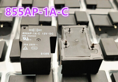 1Pc SONG CHUAN 855AP-1A-C 12VDC Power Relay 30A 240VAC 4Pins