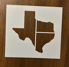 Texas State Reusable 10 MIL Laser Cut Mylar Stencil Painting Art supplies