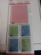 SALE SET EMBOSSING FOLDERS SIZZIX FOR SCRAPBOOKING NEW SIZ06 655846